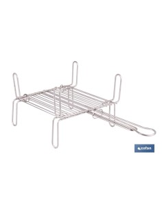 PARRILLA DOBLE INOX 300 X 300MM