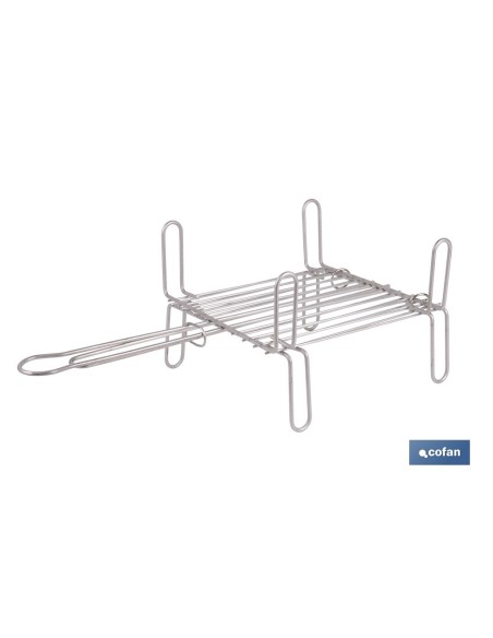 PARRILLA DOBLE INOX 300 X 300MM