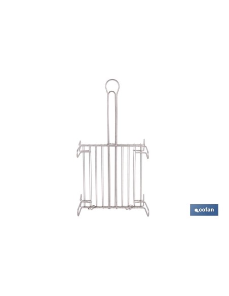 PARRILLA DOBLE INOX 300 X 300MM