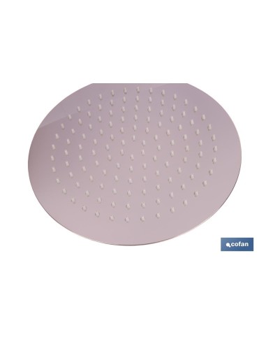 CABEZAL DE DUCHA REDONDO EXTRAFINO DE ACERO INOXIDABLE 304 Ø24,5 CM