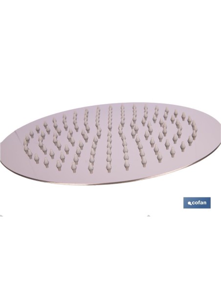 CABEZAL DE DUCHA REDONDO EXTRAFINO DE ACERO INOXIDABLE 304 Ø24,5 CM