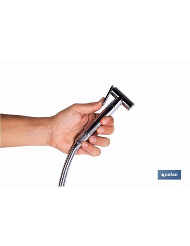 DUCHA HIGIÉNICA PARA INODORO AGUA FRÍA Y CALIENTE COLOR INOX 13 X 7,5 X 10 CM