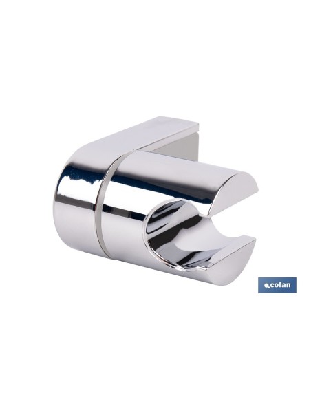 SOPORTE DE DUCHA PARA PARED COLOR CROMO ABS