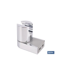 SOPORTE DE DUCHA PARA PARED COLOR CROMO ABS 2