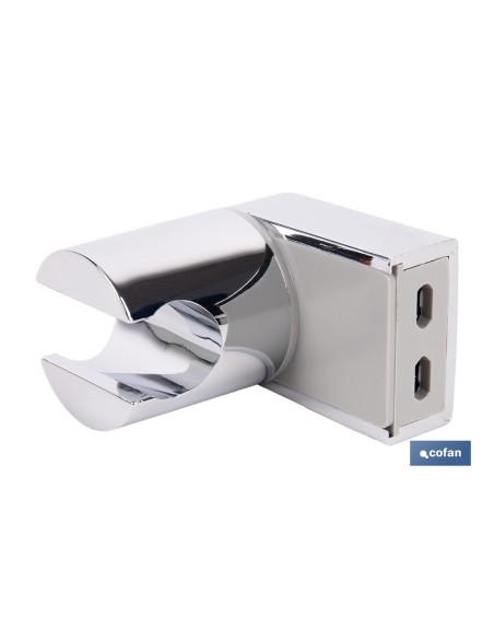 SOPORTE DE DUCHA PARA PARED COLOR CROMO ABS