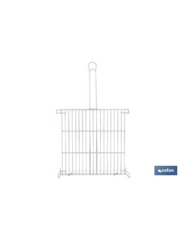 PARRILLA DOBLE INOX 500 X 500MM