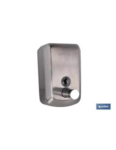 DOSIFICADOR DE JABÓN EN ACERO INOXIDABLE 304 CEPILLADO 500 ML 10 X 6 X 15,5 CM