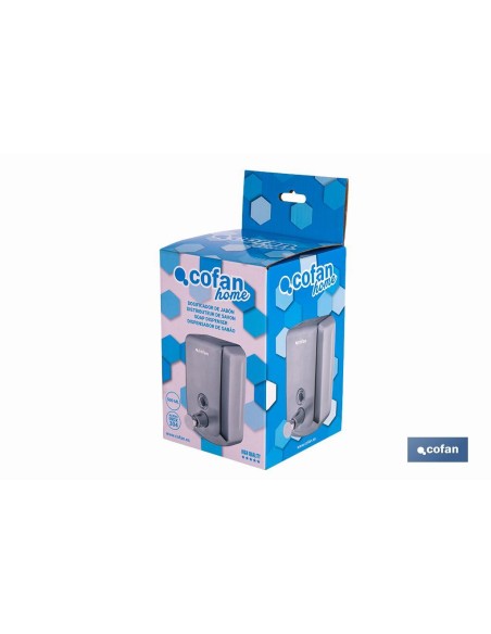 DOSIFICADOR DE JABÓN EN ACERO INOXIDABLE 304 CEPILLADO 500 ML 10 X 6 X 15,5 CM