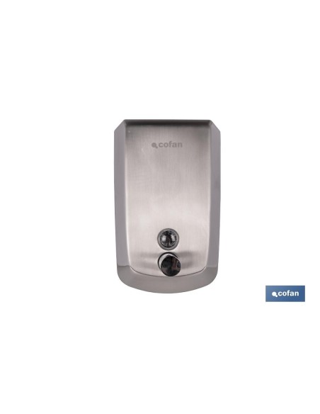 DOSIFICADOR DE JABÓN EN ACERO INOXIDABLE 304 CEPILLADO 1000 ML 12,6 X 6 X 20,3 CM