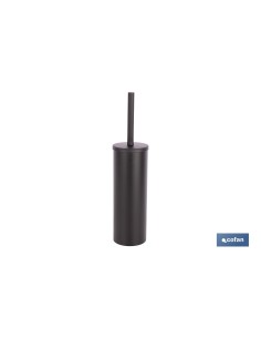 ESCOBILLERO PARA INODORO NEGRO MATE DE ACERO GAMA RIBEIRA 9,1 X 9,1 X 39 CM 2