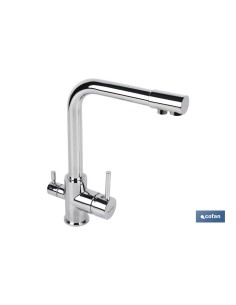 GRIFO DE COCINA MONOMANDO 3 VÍAS ADAPTABLE PARA OSMOSIS