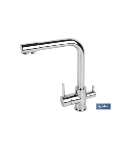 GRIFO DE COCINA MONOMANDO 3 VÍAS ADAPTABLE PARA OSMOSIS 2