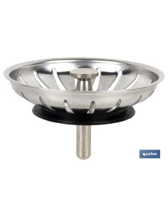 REJILLA FILTRO CESTA DESAGÜE PASADOR METALICO Ø83 MM