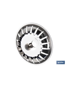 REJILLA FILTRO CESTA DESAGÜE PASADOR METALICO Ø83 MM 2