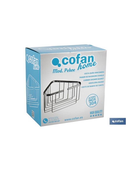 CESTA BAÑO RINCONERA ACERO INOXIDABLE 304