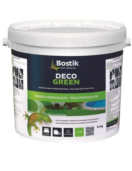 ADHESIVO CESPED ARTIFICIAL DECO GREEN VERDE 6KG (C) BOSTIK