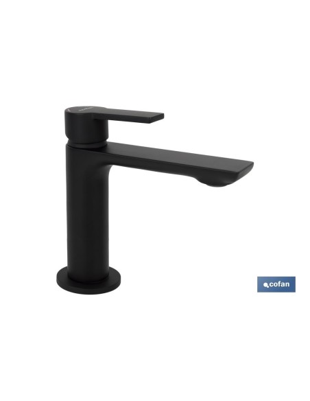 GRIFO MONOMANDO LAVABO NEGRO MATE 25mm MODELO KERCH