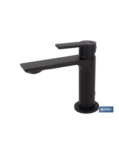 GRIFO MONOMANDO LAVABO NEGRO MATE 25mm MODELO KERCH
