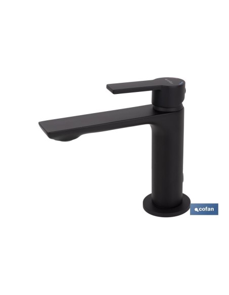 GRIFO MONOMANDO LAVABO NEGRO MATE 25mm MODELO KERCH