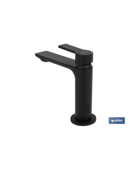 GRIFO MONOMANDO LAVABO NEGRO MATE 25mm MODELO KERCH