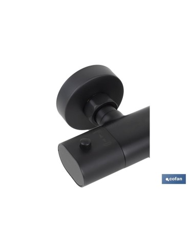 GRIFO TERMOSTATICO BAÑERA NEGRO MATE MODELO KERCH