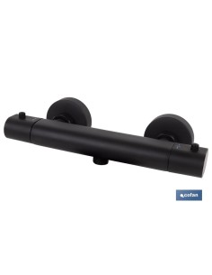 GRIFO TERMOSTATICO DUCHA NEGRO MATE MODELO KERCH 2