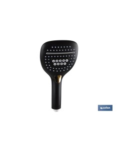 MANGO DUCHA NEGRO MATE 3 FUNCIONES 2