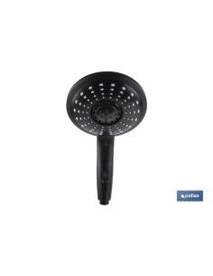 MANGO DUCHA NEGRO MATE 5 FUNCIONES 2