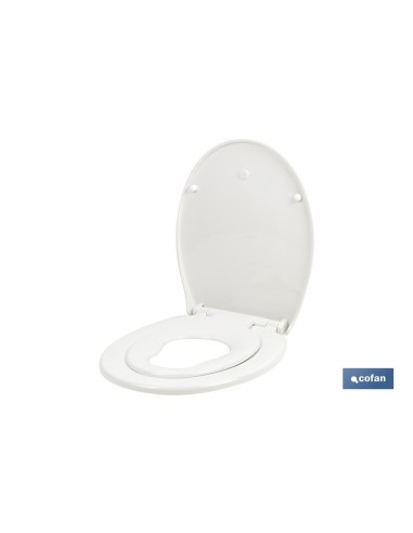 TAPA WC FORMA OVAL CON ASIENTO PARA NIÑOS 44.7 x 37.1 CM