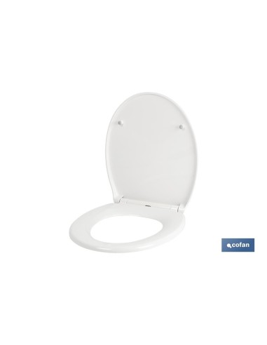 TAPA WC FORMA OVAL LIBERACIÓN RAPIDA 44.9 X 37.5 CM