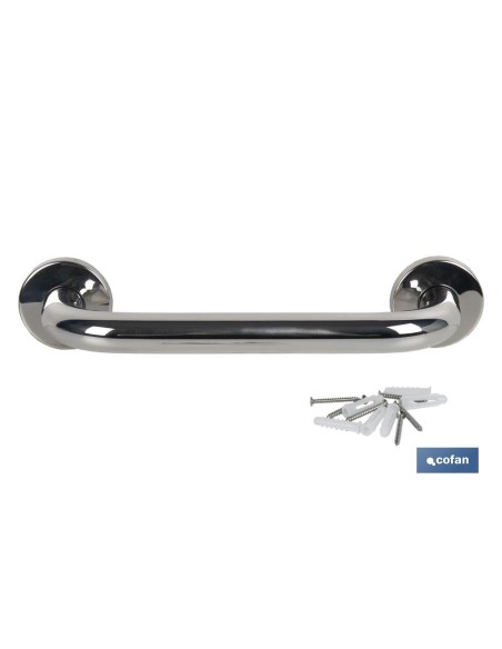BARRA DE APOYO RECTA DE ACERO INOXIDABLE 304 (30 X 2.5 CM)