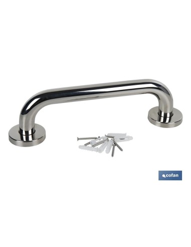 BARRA DE APOYO RECTA DE ACERO INOXIDABLE 304 (30 X 2.5 CM)