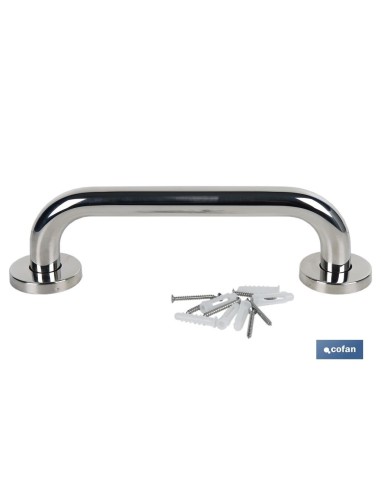 BARRA DE APOYO RECTA DE ACERO INOXIDABLE 304 (30 X 2.5 CM)