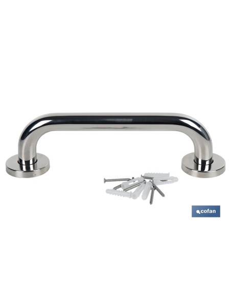 BARRA DE APOYO RECTA DE ACERO INOXIDABLE 304 (30 X 2.5 CM)