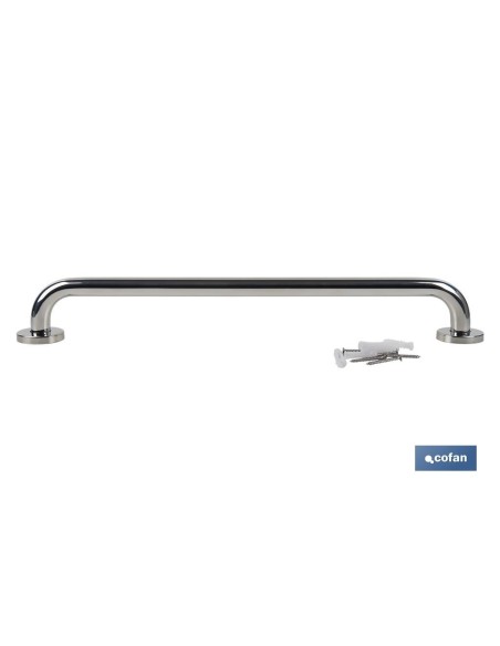 BARRA DE APOYO RECTA DE ACERO INOXIDABLE 304 (60 X 2.5 CM)