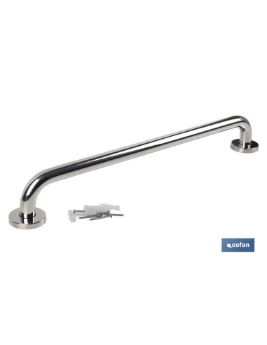 BARRA DE APOYO RECTA DE ACERO INOXIDABLE 304 (60 X 2.5 CM)