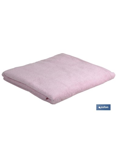 JUEGO DE 3 TOALLAS ROSA CLARO 580 G/M2 GAMA FLOR 30X50 50X100 70X140 CM