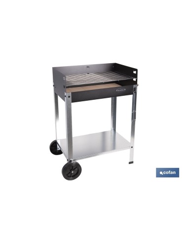 BARBACOA DE CARBÓN CON LADRILLO REFRACTARIO 567 X 360 X 830 MM