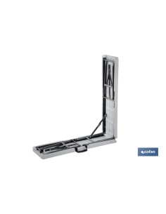 BANCO PLEGABLE RECTANGULAR BLANCO 180x25x43cm 2