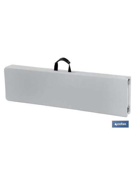 BANCO PLEGABLE RECTANGULAR BLANCO 180x25x43cm