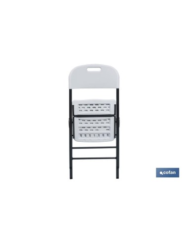 SILLA PLEGABLE BLANCA 46x53x88 CM venta unitaria