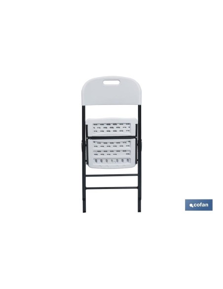 SILLA PLEGABLE BLANCA 46x53x88 CM venta unitaria
