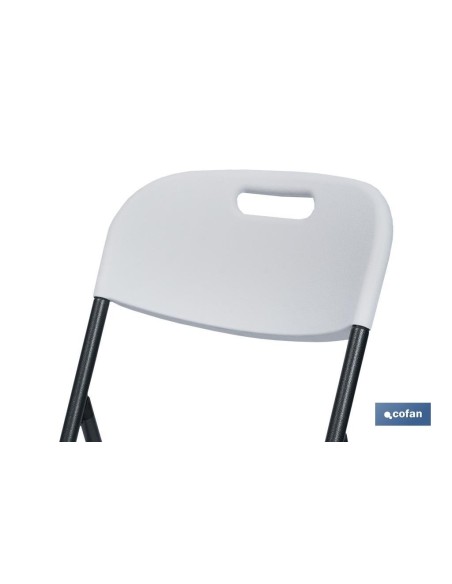 SILLA PLEGABLE BLANCA 46x53x88 CM venta unitaria