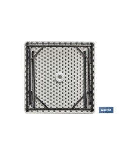MESA PLEGABLE CUADRADA BLANCA 88x88x74cm 2