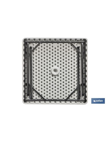MESA PLEGABLE CUADRADA BLANCA 88x88x74cm