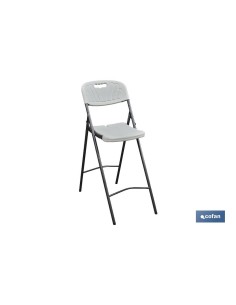 SILLA ALTA PLEGABLE BLANCA ALTURA ASIENTO 74cm