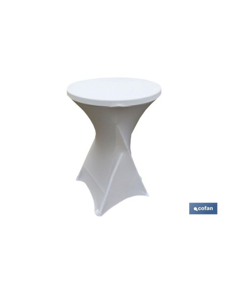 CUBIERTA DE MESA BAR BLANCA