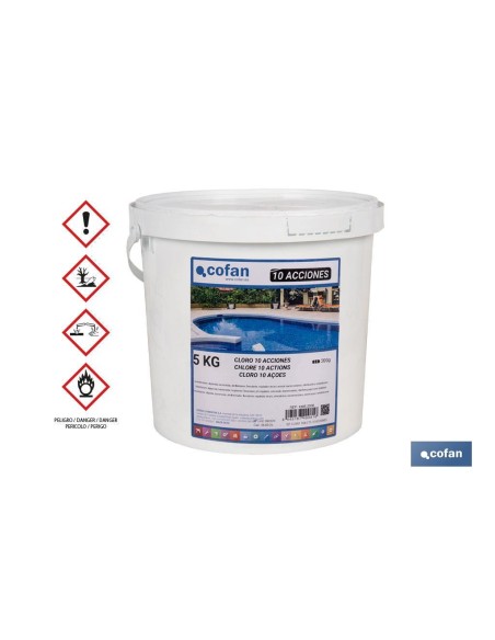 CLORO 10 ACCIONES TABLETA 5 KG COFAN
