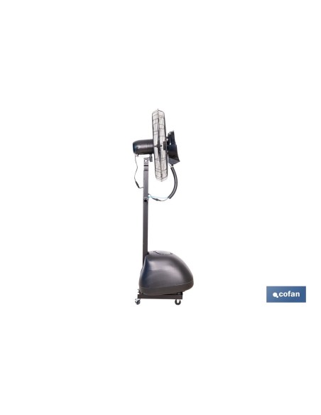 VENTILADOR INDUSTRIAL DE PIE CON NEBULIZACIÓN Y 3 VELOCIDADES Ø65 CM 260 W