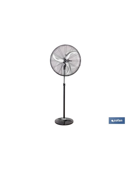 VENTILADOR INDUSTRIAL DE PIE OSCILANTE CON 3 VELOCIDADES Ø65 CM 200 W